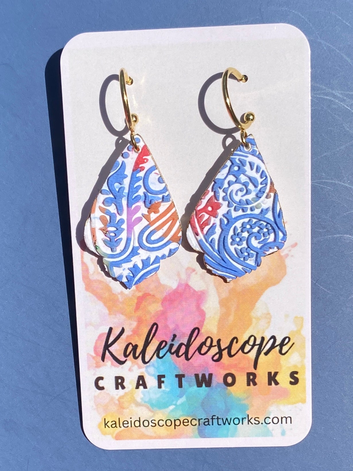 Textured drop earrings #82