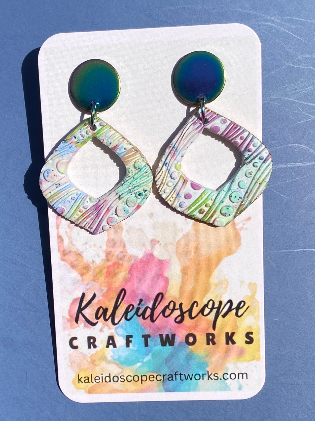 Whimsical meets edgy — perfect for adding a pop of artful color to your look #96