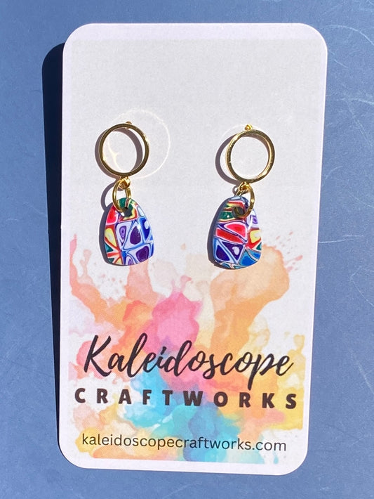Colorful, unique, and handcrafted with a playful twist — earrings that radiate good vibes #87