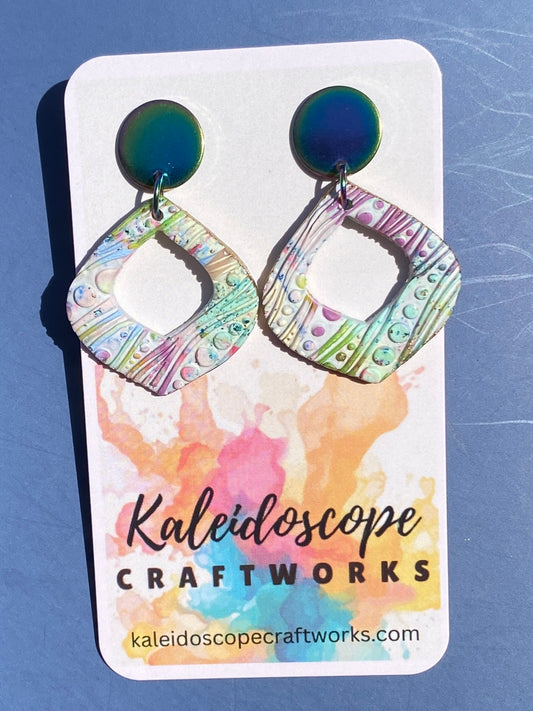 Whimsical meets edgy — perfect for adding a pop of artful color to your look #96
