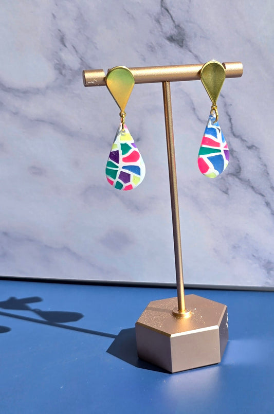 A little shimmer, a lot of color — like stained glass for your ears #63